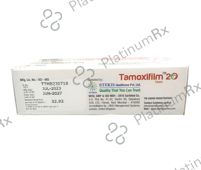 Tamoxifilm 20mg Tablet 10s