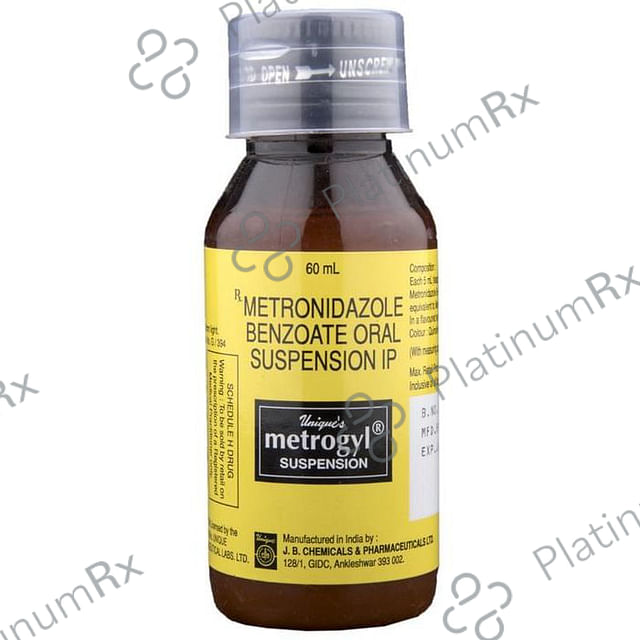 Metrogyl 200mg Suspension 60ml