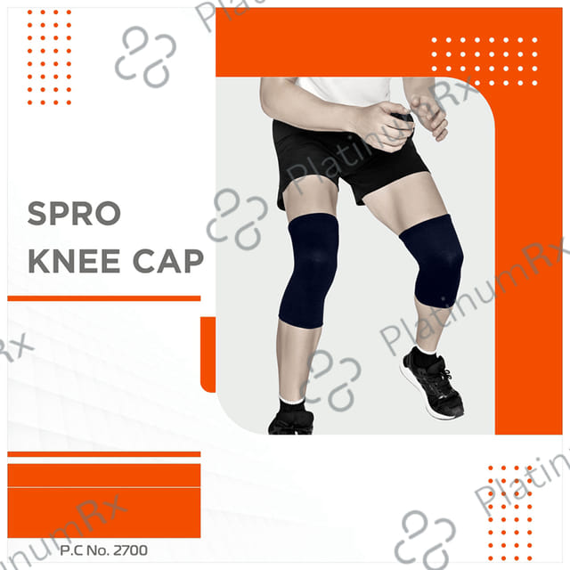 Vissco Spro Knee Capsule Plus, Knee Support for Joint Pain Relief, Sports, Football XXL
