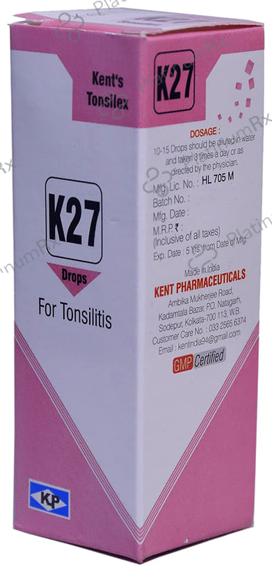 Kent's K27 Tonsilitis Oral Drops