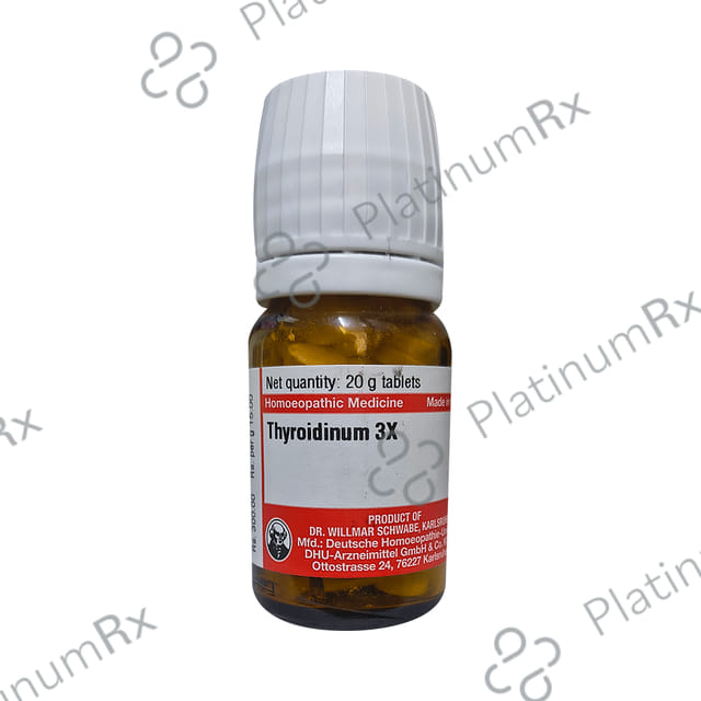 Dr Willmar Schwabe Germany Thyroidinum Trituration Tablet 3X