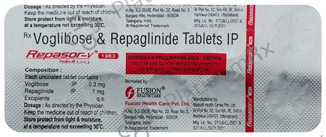 Repasor V 1/0.3mg Tablet 10s