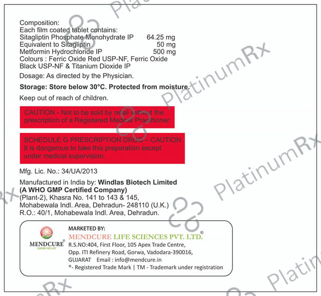 Sitasky-M 50/500 Tablet