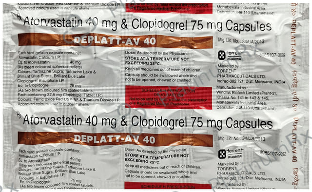 Deplatt AV 40/75mg Capsule 10s