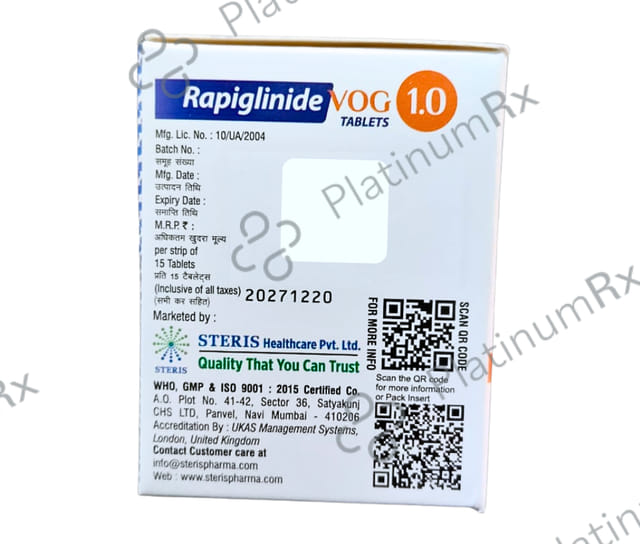 Rapiglinide Vog 1/0.3mg Tablet 15s