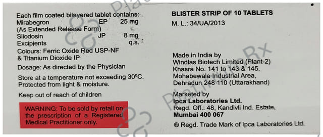 Rapilif M 25/8mg Tablet ER 10s