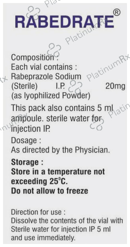 Rabedrate 20mg Injection