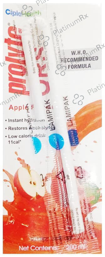 Prolyte ORS Ready To Drink Apple Flavour Solution 200ml