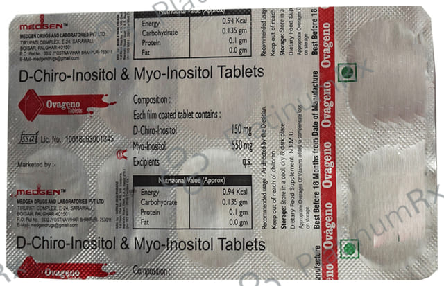 Ovageno 150/550mg Tablet 10s
