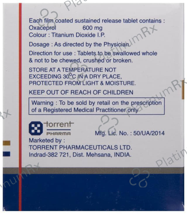 Trueceprol OD 600mg Tablet SR 10s