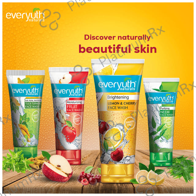 Everyuth Naturals Brightening Lemon & Cherry Face Wash 150 gm
