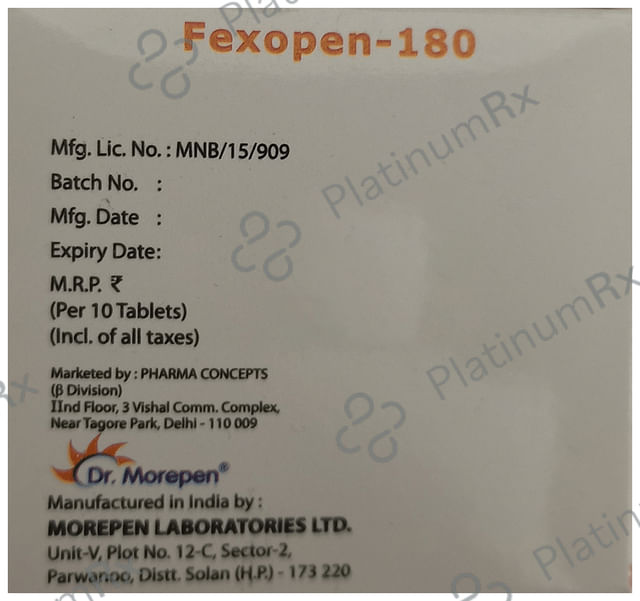 Fexopen 180mg Tablet