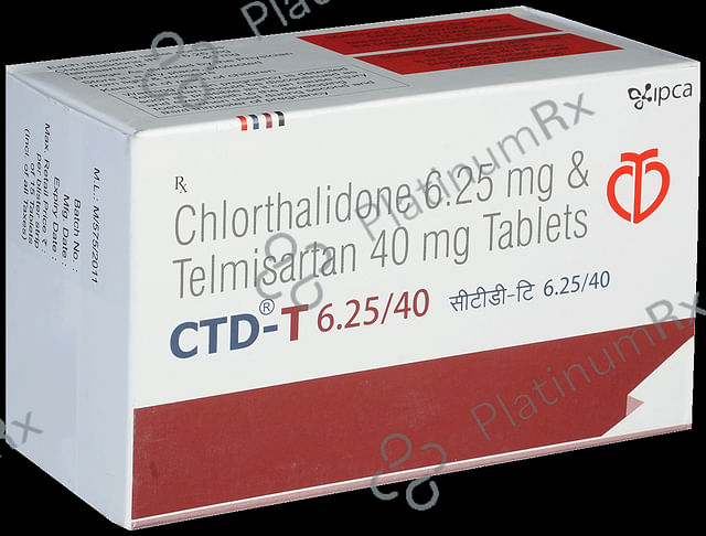 CTD T 40/6.25mg Tablet 15s