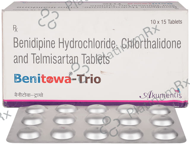 Benitowa Trio 4/40/12.5mg Tablet 15s