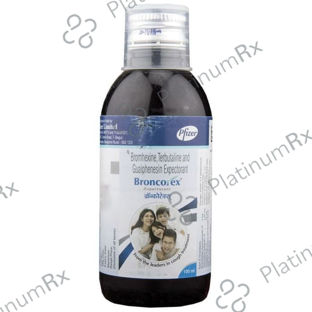 Broncorex Expectorant 4/50/1.25mg Syrup 50ml