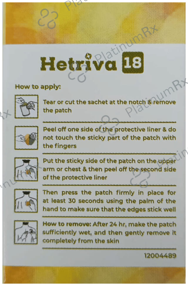 Hetriva 18mg Patch 1s