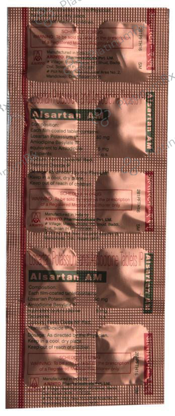 Alsartan AM 5/50mg Tablet 10s