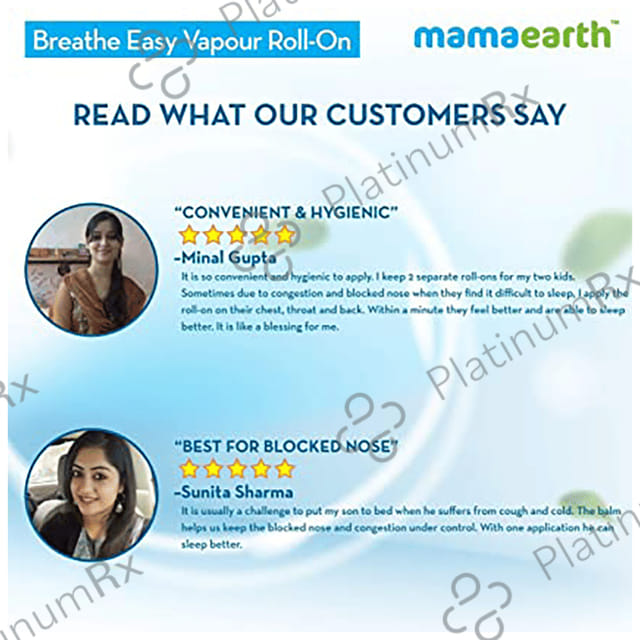 Mamaearth Natural Breathe Easy Vapour Roll-On for Babies