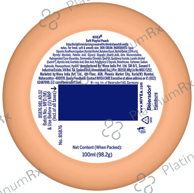 Nivea Nivea Soft Peach 100 ml