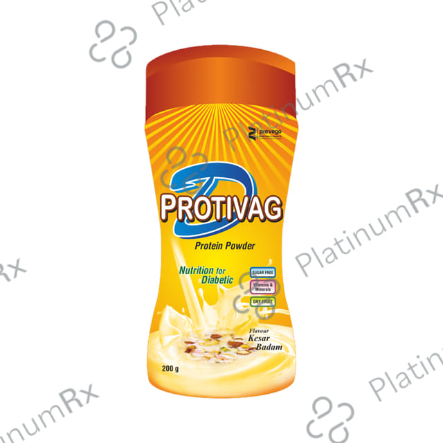 D Protivag Protein Powder Sugar Free Kesar Badam