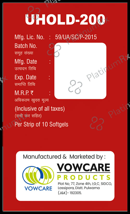 Uhold 200 Soft Gelatin Capsule