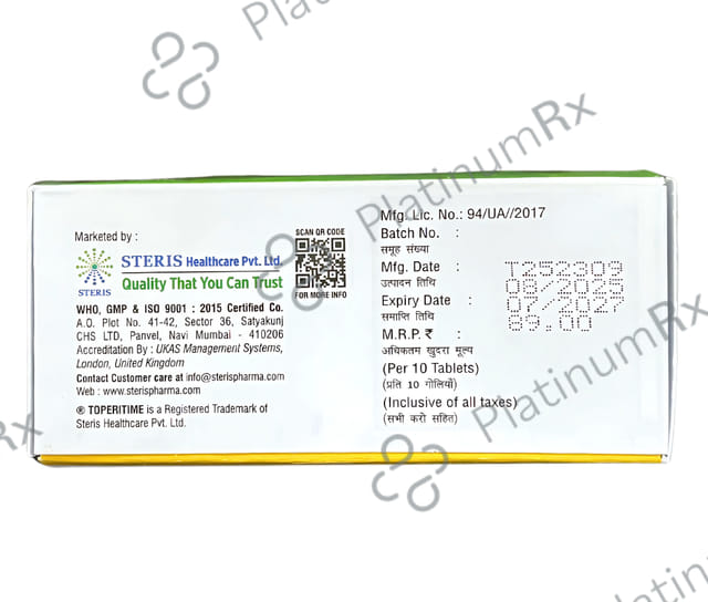 Toperitime 150mg Tablet 10s