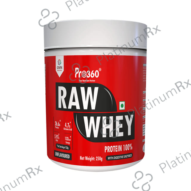 Pro360 Raw Whey Protein 100% Unflavoured 250 gm