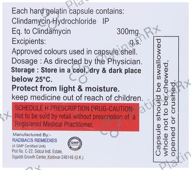 Cliptocin 300mg Capsule 10s