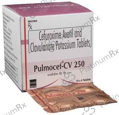 Pulmocef CV 250/62.5mg Tablet 4s