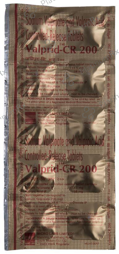 Valprid CR 200mg Tablet CR 10s