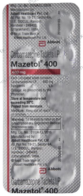 Mazetol 400mg Tablet 10s