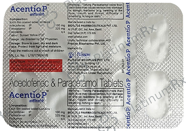 Acentio P Tablet