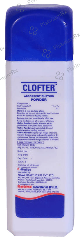 Clofter Absorbent Dusting Powder 100gm