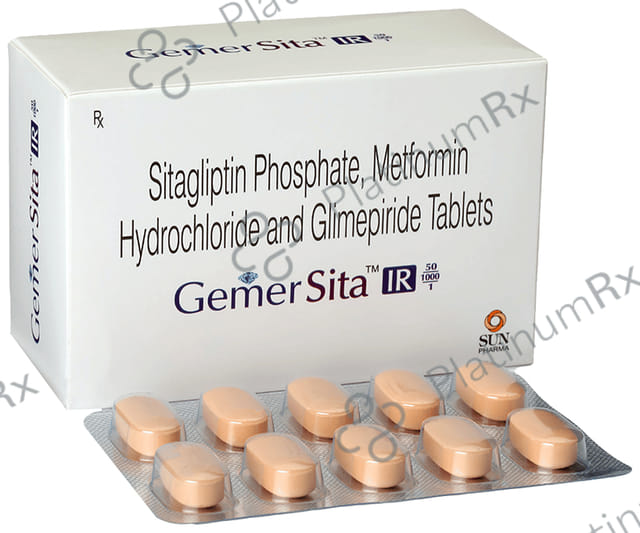 Gemer Sita IR 50/1000/1mg Tablet 10s