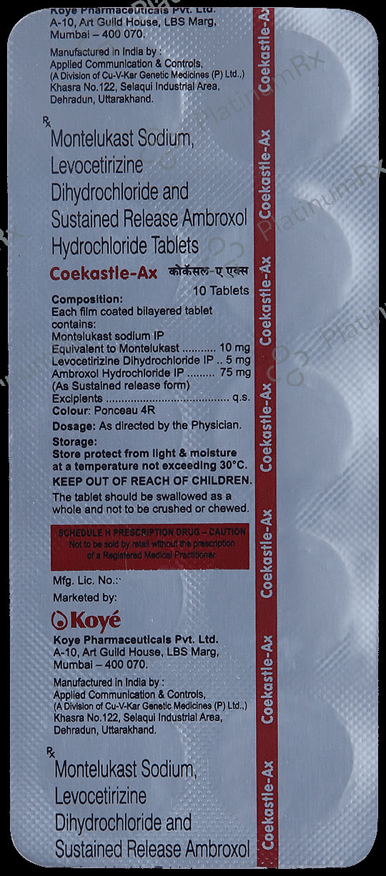 Coekastle AX Tablet 10s