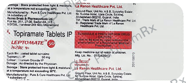 Leptomate 50 Tablet