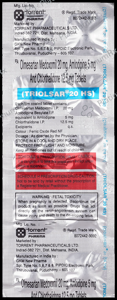 Triolsar 20 HS Tablet