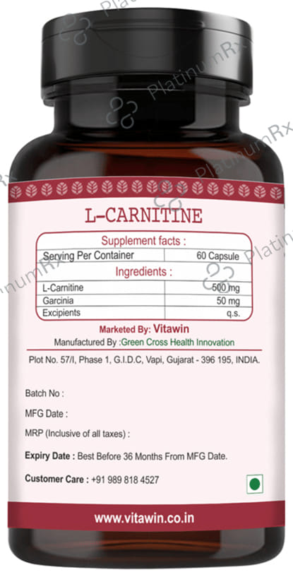 Vitawin L-Carnitine Vegetarian Capsule