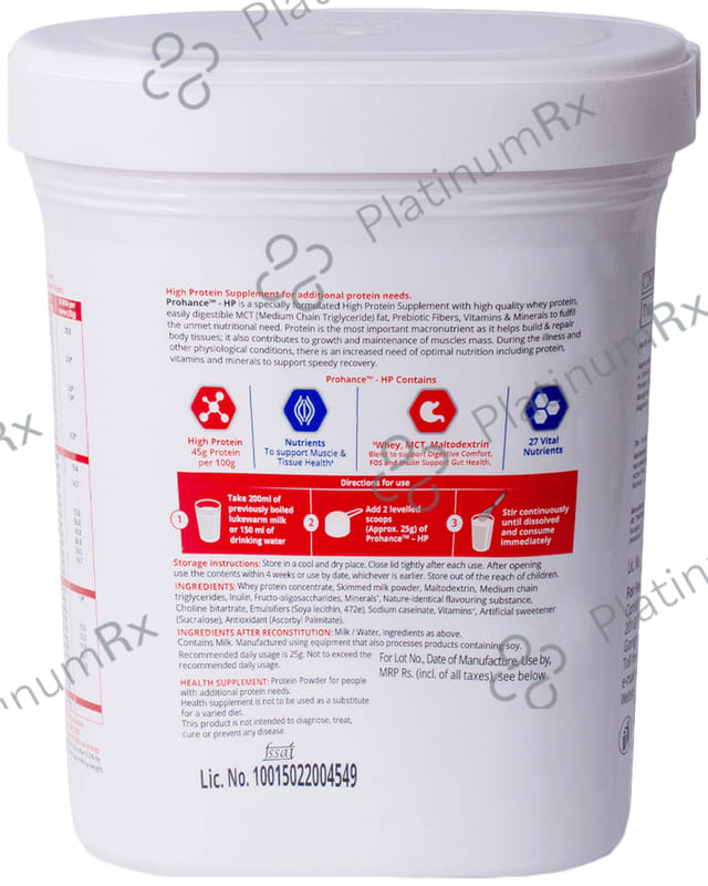 Prohance HP Vanilla Flavour Powder 400gm