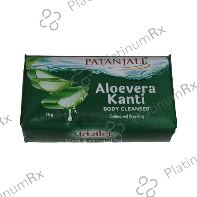Patanjali Ayurveda Aloe Vera Kanti Body Cleanser Soap 75 gm