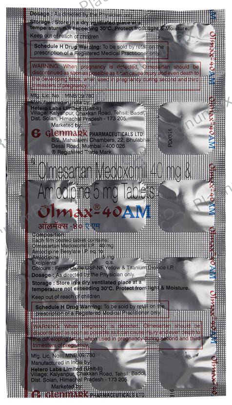 Olmax 5/40mg AM Tablet 15s