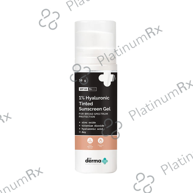 The Derma Co 1% Hyaluronic Tinted Sunscreen SPF 60 PA++++ 30gm