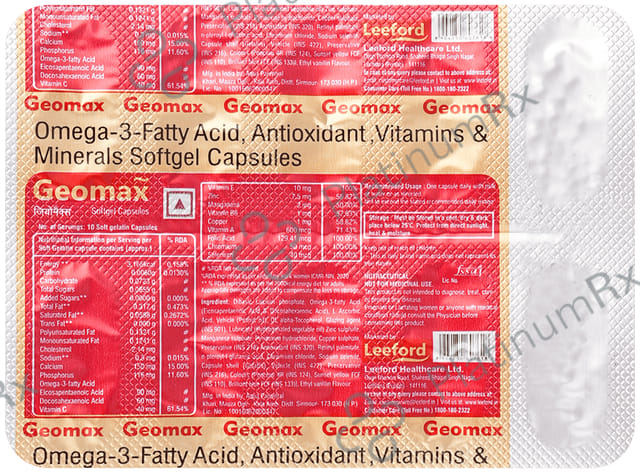 Geomax Soft Gel Capsule