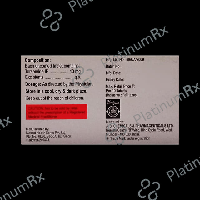 Jbtor 40mg Tablet 10s