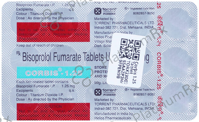 Corbis 1.25mg Tablet 15s