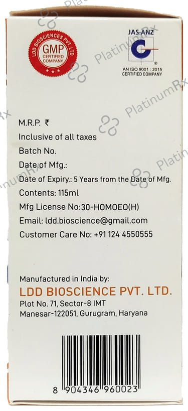 LDD Bioscience Alfalfa Tonic 115 ml
