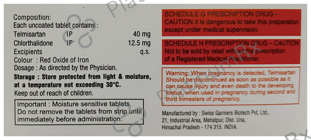 Tymist C 40/12.5mg Tablet 10s