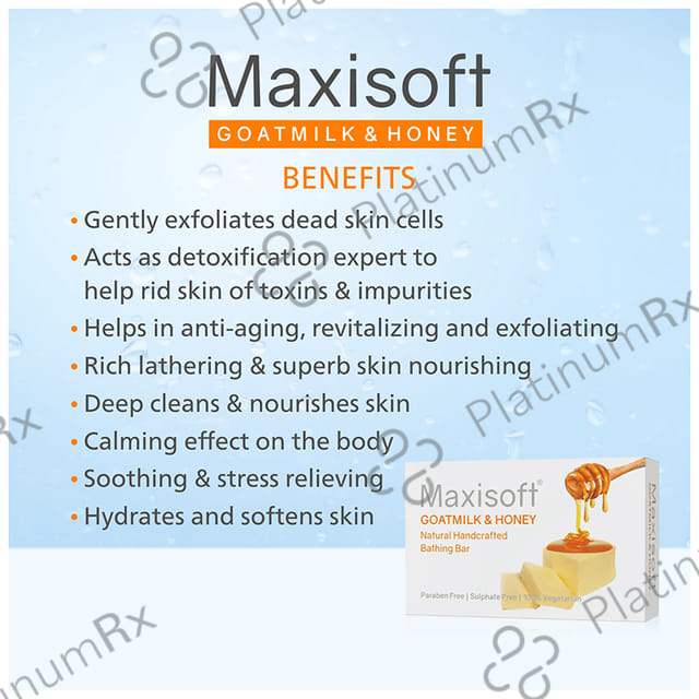 Maxisoft Goat Milk & Honey Bathing Bar (75gm Each) 1 units