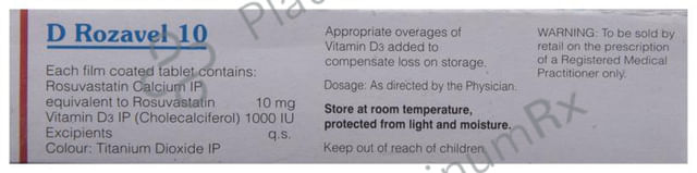 D Rozavel 10mg/1000IU Tablet 10s