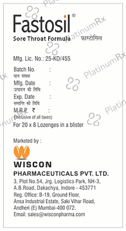 Fastosil Lozenges Orange